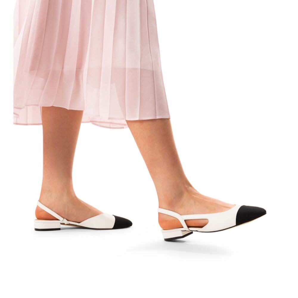 Bh. MSRP $45 NWB DREAM PAIRS CAP-TOE SLINGBACK FLATS ♡SIZE 8♡